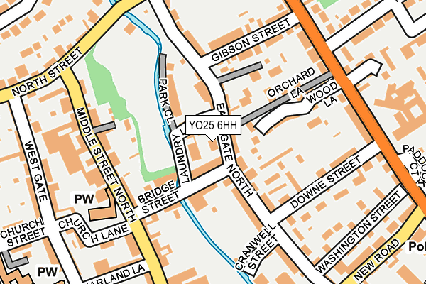 YO25 6HH map - OS OpenMap – Local (Ordnance Survey)
