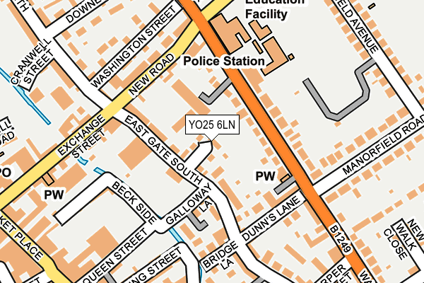 YO25 6LN map - OS OpenMap – Local (Ordnance Survey)