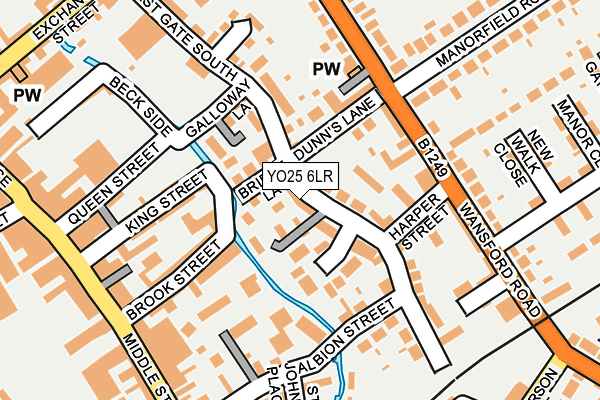 YO25 6LR map - OS OpenMap – Local (Ordnance Survey)