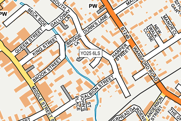 YO25 6LS map - OS OpenMap – Local (Ordnance Survey)