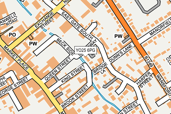 YO25 6PG map - OS OpenMap – Local (Ordnance Survey)