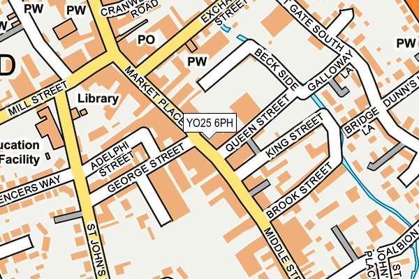 YO25 6PH map - OS OpenMap – Local (Ordnance Survey)