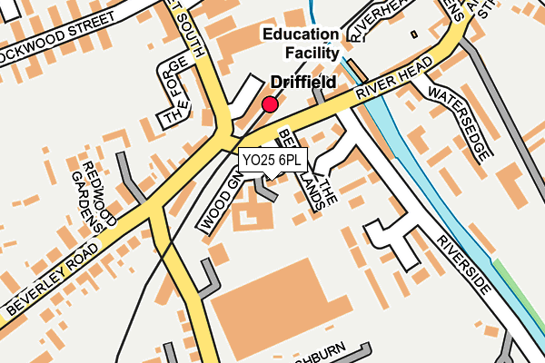 YO25 6PL map - OS OpenMap – Local (Ordnance Survey)