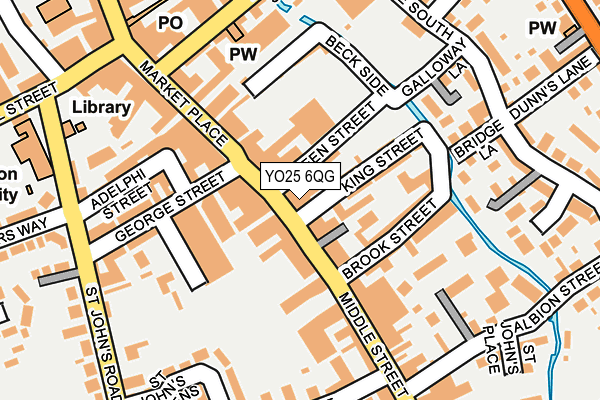 Map of ULLYOTTS (BRIDLINGTON) LIMITED at local scale