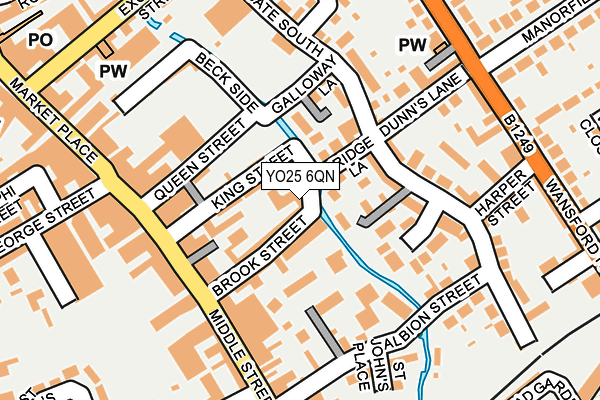 YO25 6QN map - OS OpenMap – Local (Ordnance Survey)