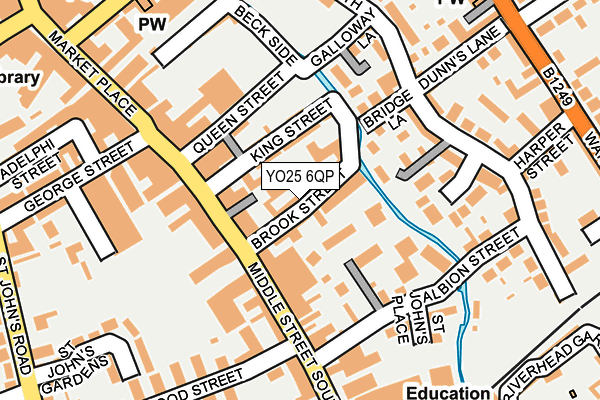 YO25 6QP map - OS OpenMap – Local (Ordnance Survey)