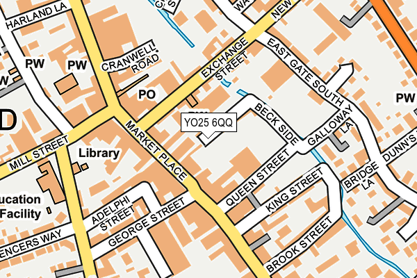 YO25 6QQ map - OS OpenMap – Local (Ordnance Survey)
