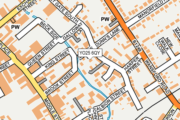 YO25 6QY map - OS OpenMap – Local (Ordnance Survey)