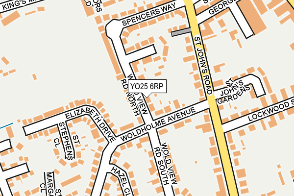 YO25 6RP map - OS OpenMap – Local (Ordnance Survey)