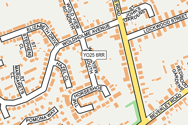 YO25 6RR map - OS OpenMap – Local (Ordnance Survey)