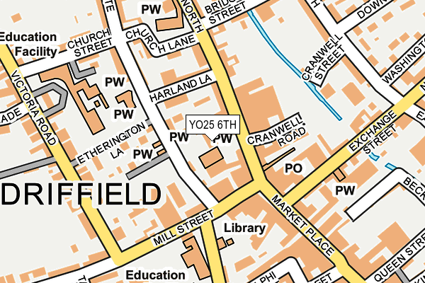 YO25 6TH map - OS OpenMap – Local (Ordnance Survey)