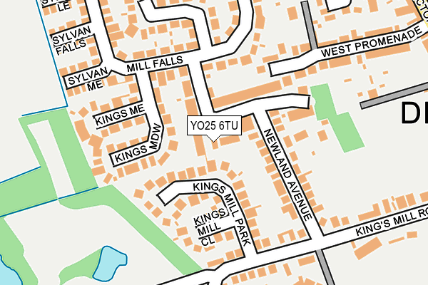 YO25 6TU map - OS OpenMap – Local (Ordnance Survey)