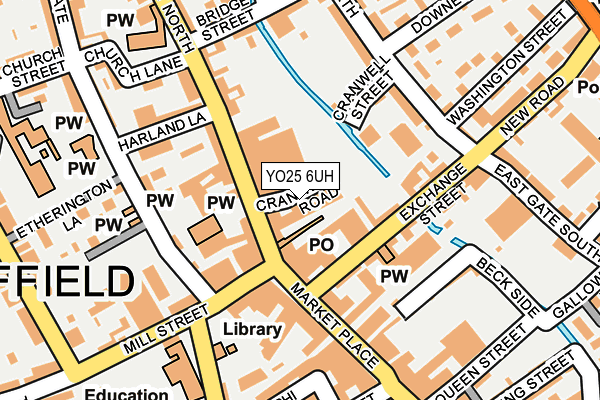 YO25 6UH map - OS OpenMap – Local (Ordnance Survey)