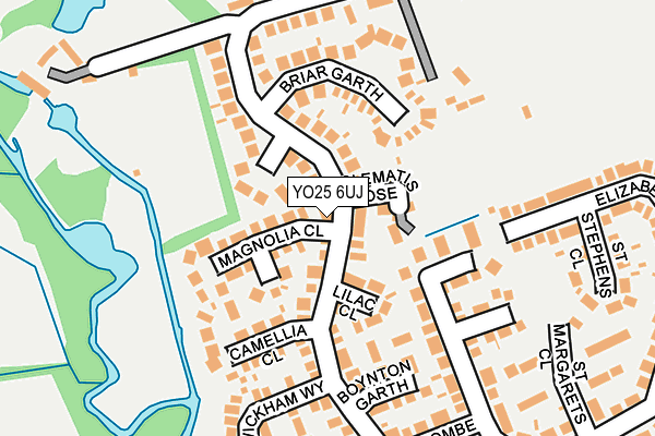 YO25 6UJ map - OS OpenMap – Local (Ordnance Survey)