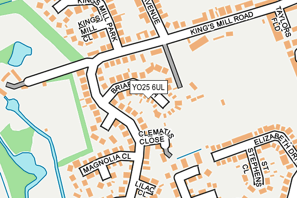 YO25 6UL map - OS OpenMap – Local (Ordnance Survey)