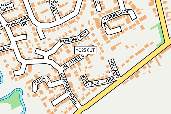 YO25 6UT map - OS OpenMap – Local (Ordnance Survey)