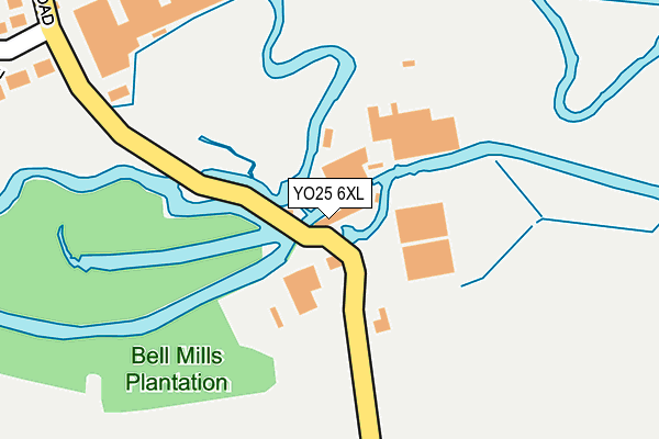 YO25 6XL map - OS OpenMap – Local (Ordnance Survey)