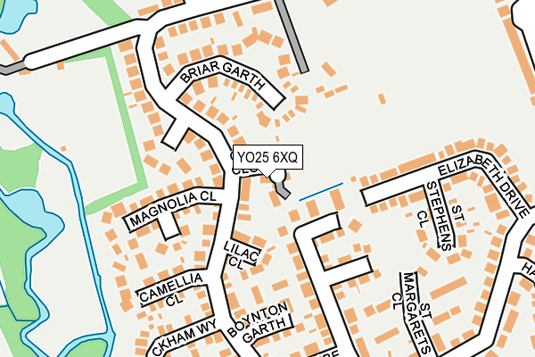 YO25 6XQ map - OS OpenMap – Local (Ordnance Survey)