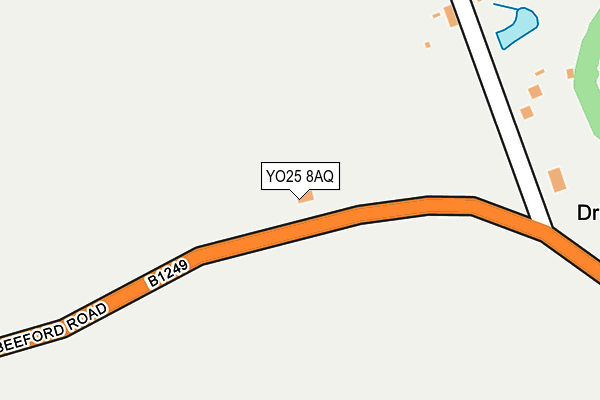 YO25 8AQ map - OS OpenMap – Local (Ordnance Survey)