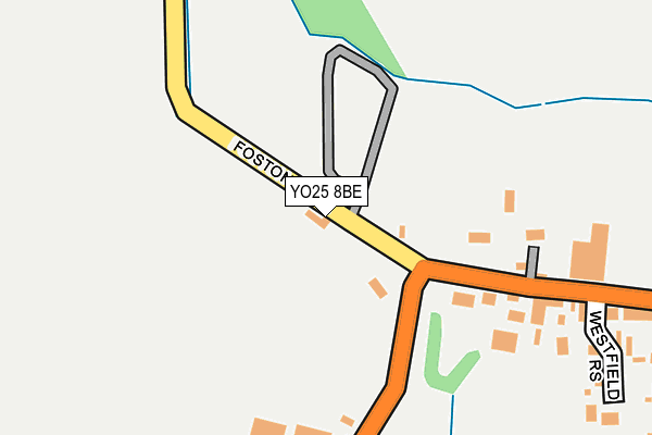 YO25 8BE map - OS OpenMap – Local (Ordnance Survey)
