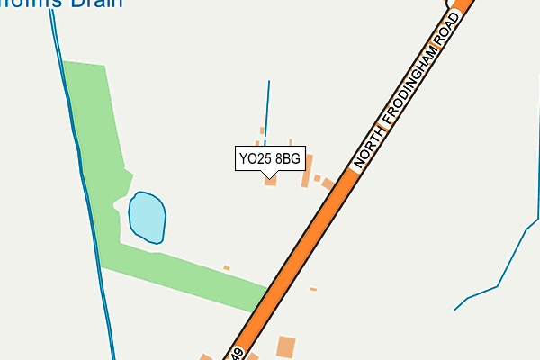 YO25 8BG map - OS OpenMap – Local (Ordnance Survey)
