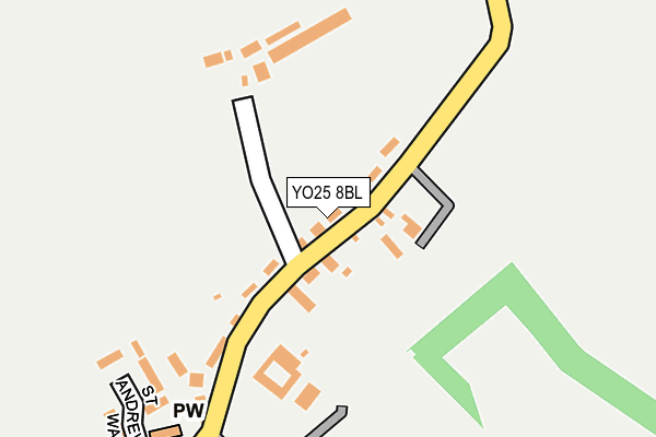 YO25 8BL map - OS OpenMap – Local (Ordnance Survey)