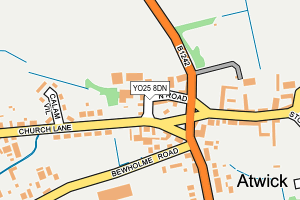 YO25 8DN map - OS OpenMap – Local (Ordnance Survey)