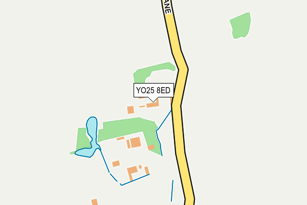 YO25 8ED map - OS OpenMap – Local (Ordnance Survey)