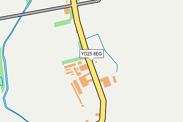 YO25 8EG map - OS OpenMap – Local (Ordnance Survey)