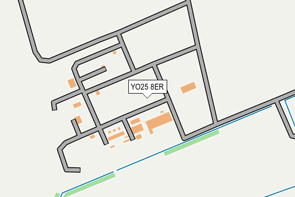 YO25 8ER map - OS OpenMap – Local (Ordnance Survey)