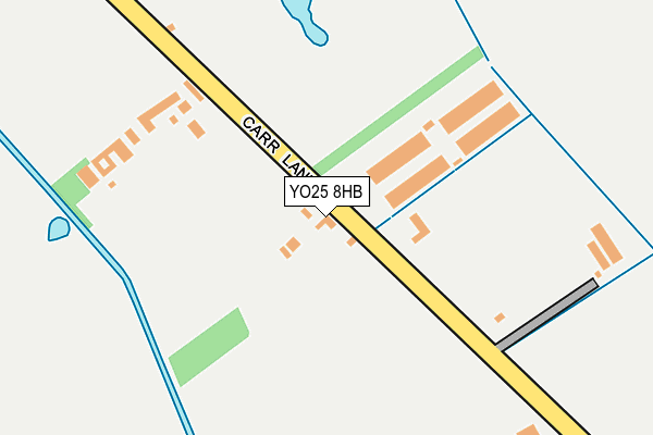 YO25 8HB map - OS OpenMap – Local (Ordnance Survey)
