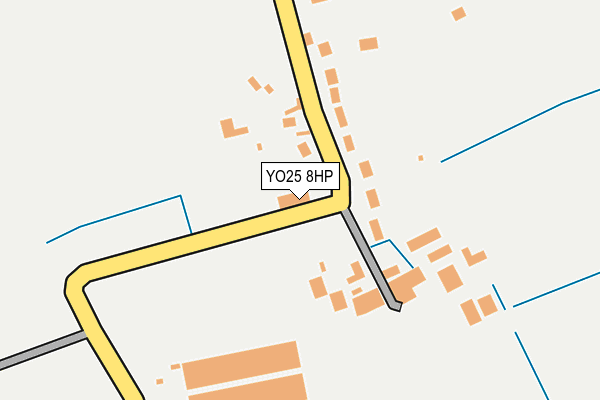 YO25 8HP map - OS OpenMap – Local (Ordnance Survey)