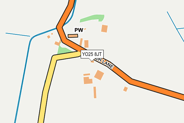YO25 8JT map - OS OpenMap – Local (Ordnance Survey)