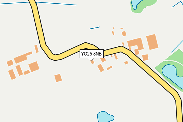 YO25 8NB map - OS OpenMap – Local (Ordnance Survey)
