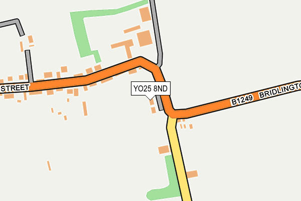 YO25 8ND map - OS OpenMap – Local (Ordnance Survey)