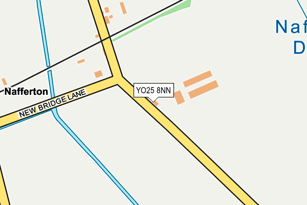 YO25 8NN map - OS OpenMap – Local (Ordnance Survey)