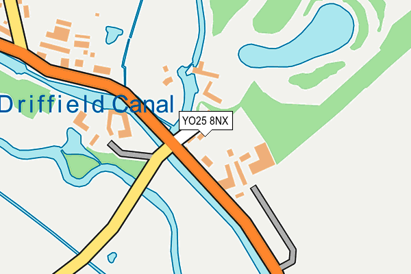 YO25 8NX map - OS OpenMap – Local (Ordnance Survey)