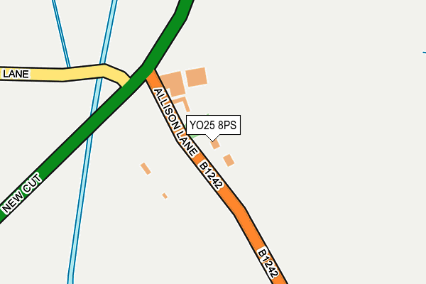 YO25 8PS map - OS OpenMap – Local (Ordnance Survey)