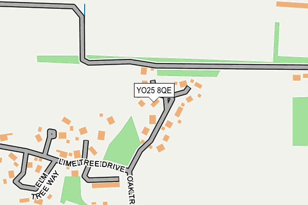 YO25 8QE map - OS OpenMap – Local (Ordnance Survey)