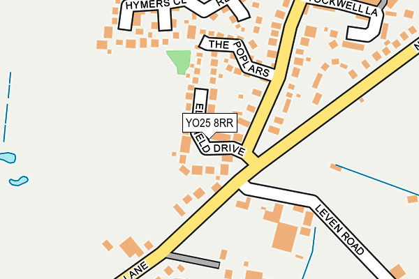 YO25 8RR map - OS OpenMap – Local (Ordnance Survey)