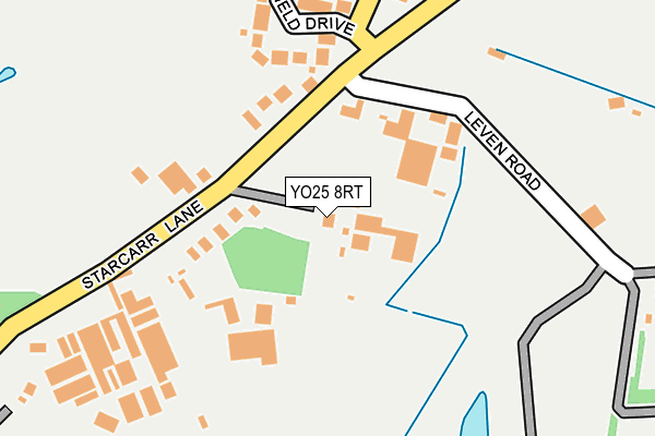 YO25 8RT map - OS OpenMap – Local (Ordnance Survey)