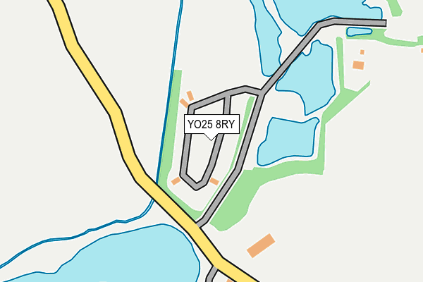YO25 8RY map - OS OpenMap – Local (Ordnance Survey)