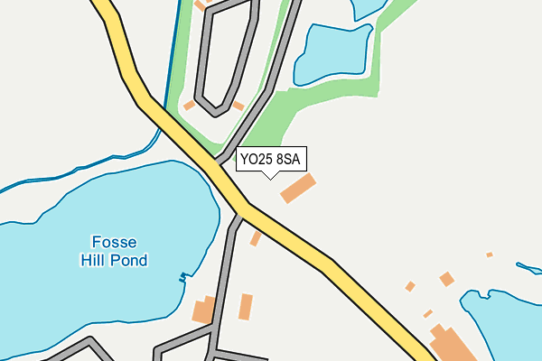 YO25 8SA map - OS OpenMap – Local (Ordnance Survey)