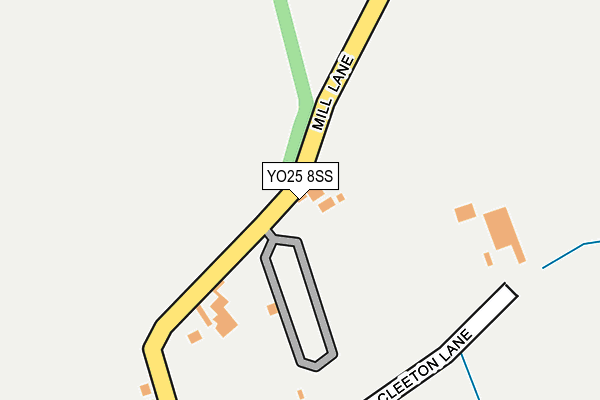 YO25 8SS map - OS OpenMap – Local (Ordnance Survey)