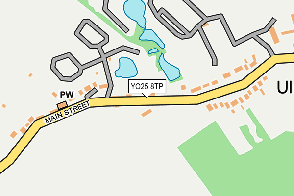 YO25 8TP map - OS OpenMap – Local (Ordnance Survey)
