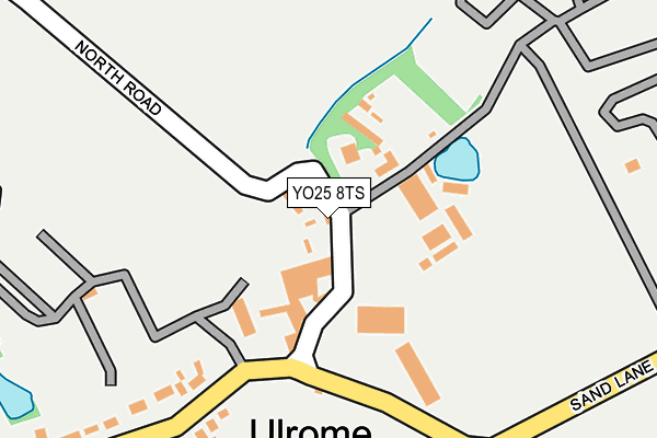 YO25 8TS map - OS OpenMap – Local (Ordnance Survey)
