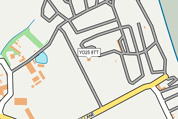 YO25 8TT map - OS OpenMap – Local (Ordnance Survey)