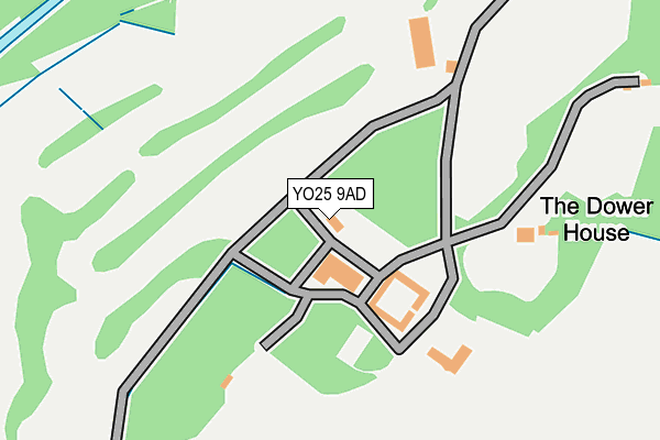 YO25 9AD map - OS OpenMap – Local (Ordnance Survey)