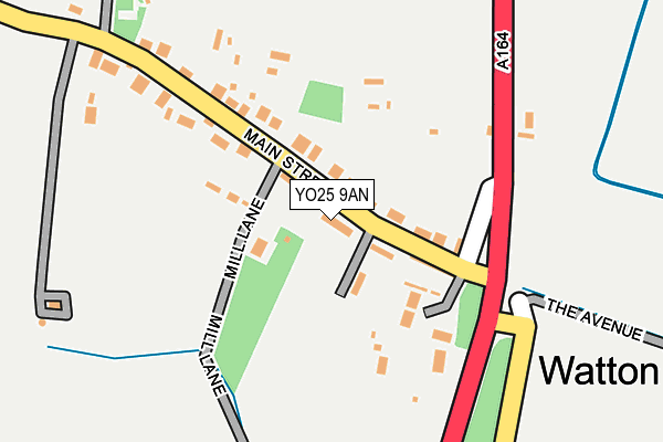 YO25 9AN map - OS OpenMap – Local (Ordnance Survey)