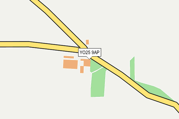 YO25 9AP map - OS OpenMap – Local (Ordnance Survey)